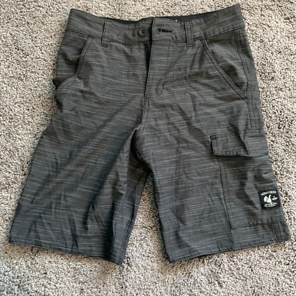 Boys grey/black shorts